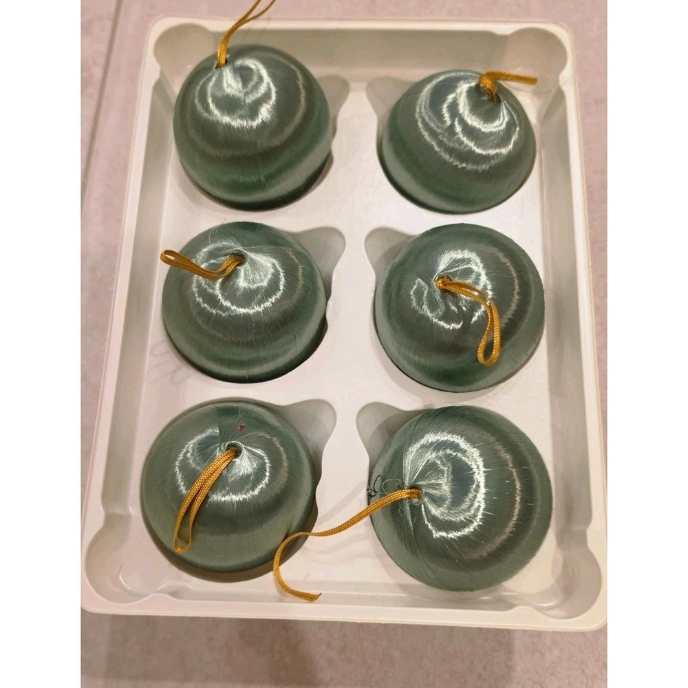 Lot 3 VTG Rauch Victoria‎ Coll Silk Wrap Swirl Christmas Ornaments Grandmacore